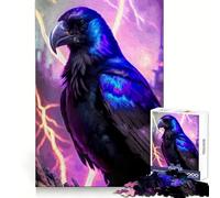 Puzzle Pitch Black Raven 1000 pièces pour Adolescents, Jeu de logique Pure, Doux et Relaxant, découpe Nette, œuvre d'art (50x75cm)