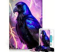 Puzzle Pitch Black Raven 1000 pièces pour Adolescents, Jeu de logique Pure, Doux et Relaxant, découpe Nette, œuvre d'art (50x75cm)