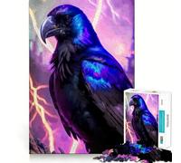 Puzzle Pitch Black Raven pour Adolescents, 1000 pièces, pour stimuler la mémoire et se détendre, Cadeau d'anniversaire de qualité supérieure (38x26cm)