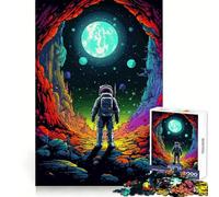 Puzzle Pixel Art de Grotte Spatiale Extraterrestre pour Adolescents 1000 pièces Développe la dextérité mentale Plaisir Relaxant (50x75cm)