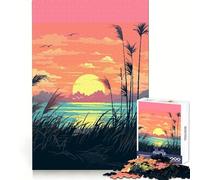 Puzzle Pixel Art Pastel Hayfield pour Adultes,1000 pièces,Exercice de raisonnement,Passe-Temps paisible,Bords de qualité supérieure,Cadeau de Noël Unique (38x26cm)