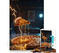 Puzzle Pizza with A Zap 1000 pièces pour Adolescents Améliore la mémoire Détente et Plaisir Bords précis Cadeau élégant (50x75cm)