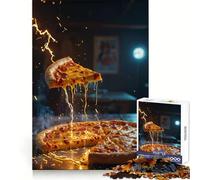 Puzzle Pizza with A Zap 1000 pièces pour Adolescents Améliore la mémoire Détente et Plaisir Bords précis Cadeau élégant (50x75cm)