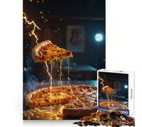 Puzzle Pizza with A Zap pour Adolescents, 1000 pièces, stimule la mémoire, Moments de détente, Coupe Premium, Cadeau d'anniversaire (38x52cm)