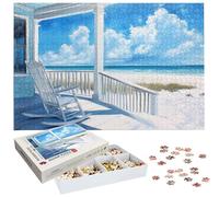 Puzzle Plage 6000 Pièces Adultes, Puzzle 6000 Pièces pour Adultes et Enfants à Partir de 14 Ans, Paysage Puzzles Bois de Qualité Supérieure avec Une Boîte d'emballage Exquise, Cadeaux de Noël H-1008