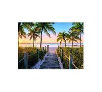 Puzzle Plage de Floride au lever du soleil 1000 pieces - Paysage paradisiaque - Collection Evasion Voyage - Set Puzzle Adulte + ca