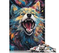 Puzzle Planet Color Fox, décoration d'intérieur Unique, Puzzle en Carton 100% recyclé, pour garçon ou Fille, Cadeaux d'halloween, 1 000 pièces (75 x 50 cm)