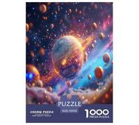 Puzzle Planet Earth Espace Classiques Cadeau Famille De Qualité Supérieure Espace 1000 Pièces Couleurs Décoration Murale pour Adultes Et Enfants 70x50cm/1000pcs