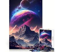 Puzzle planétaire Wonderland pour Adolescents, 1000 pièces, Exercice Mental, Distraction Douce, découpe précise, Cadeau de Noël (38x52cm)