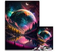 Puzzle Planète Alien 1000 pièces pour Adultes Puzzles stimulants Activité éducative pour Les compétences cognitives Amélioration des compétences cognitives 50x75cm/19,68x29,52 Pouces
