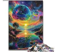 Puzzle Planète Alien pour Adultes 1000 pièces, Jeu Stimulant et Jeu Familial, Interaction Parent-Enfant 26x38cm