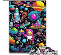 Puzzle Planète Galaxie 1000 pièces pour Adultes, pour la fête des mères, Les Anniversaires et Noël 50x75cm