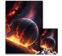 Puzzle Planète Géante Gazeuse 1000 pièces en Carton Puzzles Puzzles stimulants pour Le Cerveau, activité familiale, décoration intérieure, Cadeau de Vacances 26x38cm/10,23x14,96 Pouces