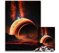 Puzzle Planète Géante Gazeuse pour Adultes, Puzzles 1000 Pièces, Décoration Maison DIY, Casse-tête Adulte 26x38cm/10,23x14,96 Pouces