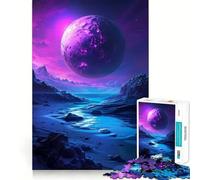 Puzzle Planète mystérieuse Violette pour Adultes, 1000 pièces, stimule la mémoire, se détend et s'amuse Finitions précises Un Joli Cadeau (50x75cm)