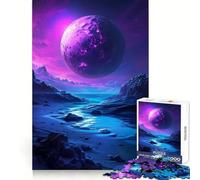 Puzzle Planète mystérieuse Violette pour Adultes, 1000 pièces, stimule la mémoire, se détend et s'amuse Finitions précises Un Joli Cadeau (50x75cm)