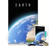 Puzzle Planète Terre 1000 pièces pour Adolescents, Jeu de réflexion et de détente, pour Les fêtes (38x52cm)