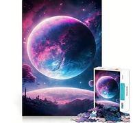 Puzzle Planète Terre 1000 pièces pour Adultes, Jouet Intelligent et Amusant, décoration Murale aux Bords Lisses (50x75cm)