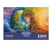 Puzzle Planète Terre 1000 pièces pour Adultes, Puzzles en Bois, Jeux de défi Uniques, 1000 pièces (75 x 50 cm)