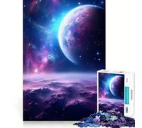 Puzzle Planète Terre 1000 pièces pour Adultes Stimule la mémoire, soulage l'anxiété, Bords précis, Surprise de Noël (50x75cm)