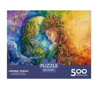 Puzzle Planète Terre 500 pièces pour Adultes, Puzzle en Bois, Jeu éducatif, défi, 500 pièces (52 x 38 cm)