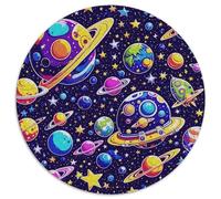 Puzzle Planètes 1000 Pièces pour Adultes Enfants Jeu ÉduChatif Puzzle Planètes Espaceships Stars Idée Cadeau Décoration Intérieure 1000pcs (67.5x67.5cm)