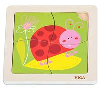 Puzzle Plat Pratique Viga 50140 - Coccinelle