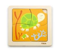 Puzzle plat pratique viga 50143 - tortue