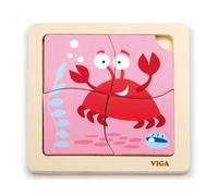 Puzzle plat pratique viga 50146 - crabe