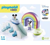 Playmobil 71319 1.2.3 & Disney: Maison des Nuages de Mickey et Minnie - avec Deux Personnages et Une Maison - Mes Premiers Apprendre en s'amusant - pour Les Tout-Petits 18-36 Mois