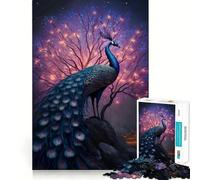 Puzzle Plume de Paon pour Adolescents 1000 Pièces Développement de la Mémoire Design Calme et Relaxant Cadeau Classique (38x52cm)