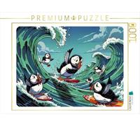 Puzzle · Plus de Puffin, Plus de Plaisir | Les drôles de macareux · 1000 pièces · Format assemblé 64 × 48 cm · CALVENDO Puzzle