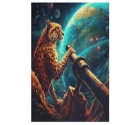 Puzzle Poisson-Globe 1000 Pièces pour Adolescents Puzzles Créatif en Bois Jouet Jeu Familial Difficulté Défi 78×53cm