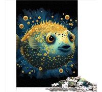 Puzzle Poisson Globe Animaux 1000 pièces pour Adultes Puzzle créatif Difficile Jeu Stimulant Cadeau Jouets pour Adolescents Famille 1000 pièces (75 x 50 cm)