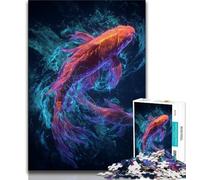 Puzzle Poisson koï pour Adultes 2000 pièces, Jeu Stimulant, Chaque pièce est Unique - Jeu Familial Stimulant 70x100cm