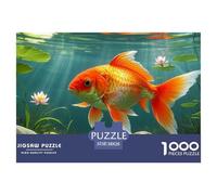Puzzle Poisson Rouge Composé De 1000 Pièces pour Adultes, Plantes Aquatiques Un Jeu De Dexérité Très Difficile Puzzle Éducatif Et Stimulant 38x26cm/1000pcs