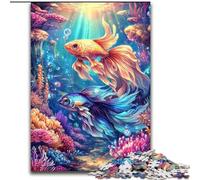 Puzzle Poisson Rouge pour Adultes, 1000 pièces, idéal comme Cadeau pour Toute la Famille (26 x 38 cm)