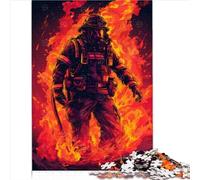 Puzzle Pompier Flamme pour Adultes et Enfants - Jeu Éducatif 1000 Pièces en Carton - Apprentissage et Jouet pour Ensemble