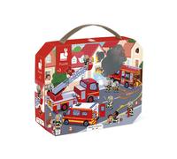 Puzzle enfant 24 pièces Janod Pompiers