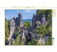 Puzzle · Pont de Bastei en Suisse saxonne | 1000 pièces · Format assemblé 64 × 48 cm · CALVENDO Puzzle