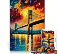Puzzle Pont du Bosphore à Istanbul pour Adolescents 1000 pièces Développe la dextérité mentale Plaisir Relaxant Découpe de qualité supérieure (38x52cm)