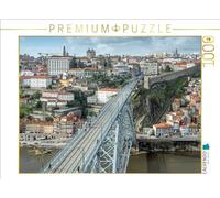 Puzzle · Ponte Luis I. à Porto | Vue sur la vieille ville de Porto · 1000 pièces · Format assemblé 64 × 48 cm · CALVENDO Puzzle