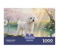 Puzzle Poodle Composé De 1000 Pièces pour Adultes, Cerisier en Fleur printanier Un Jeu De Dexérité Très Difficile Puzzle Éducatif Et Stimulant 70x50cm/1000pcs