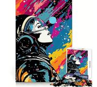 Puzzle Pop Art Espace Collage pour Adultes 1000 Pièces Casse-tête Loisirs la Maison Cadeau d'anniversaire (38x52cm)