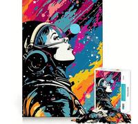 Puzzle Pop Art Espace Collage pour Adultes 1000 Pièces Casse-tête Loisirs la Maison Cadeau d'anniversaire (38x52cm)