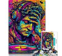 Puzzle Pop-Art Statue de David de Michel-Ange pour Adultes 1000 Puzzles, Aide Le Cerveau à exercer des Jouets addictifs pour cultiver la Patience Interaction Parent-Enfant 38x26cm