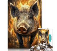 Puzzle Porc-épic 1000 pièces pour Adultes et Adolescents, Aide Le Cerveau à exercer des Jouets addictifs pour cultiver la Patience, Jeu de défi Unique (75x50cm)