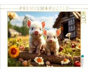 Puzzle · Porcelets, il y a Beaucoup à Faire Ici | 1000 pièces · Format assemblé 64 × 48 cm · CALVENDO Puzzle