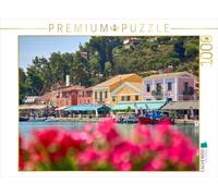 Puzzle · Port de Katakolon, Grèce - Ville côtière colorée sur la mer | Ionienne · Katakolon, Grèce · Découvrez la ville portuaire… · 1000 pièces · Format assemblé 64 × 48 cm · CALVENDO Puzzle