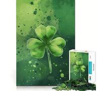 Puzzle Porte-Bonheur de la Saint-Patrick 1000 pièces pour Adolescents, Jeu de logique, Passe-Temps Calme, découpe précise, Cadeau Exquis 50x75cm